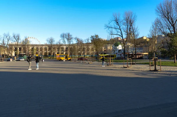 Vista Sulla Strada Della Città Kiev Ucraina — Foto Stock