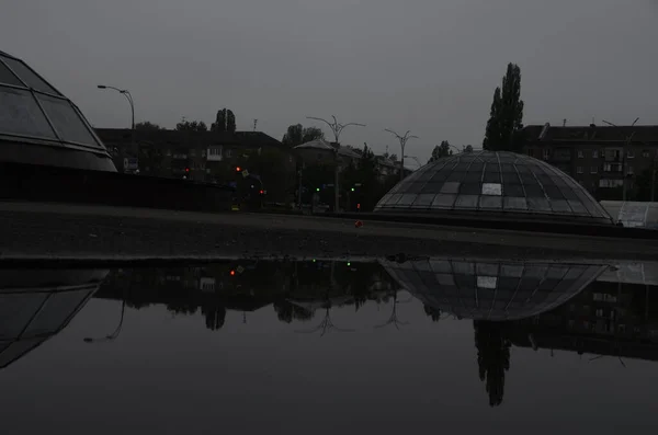 Vista Sulla Strada Della Città Kiev Ucraina — Foto Stock