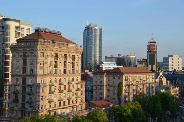 乌克兰基辅市的街景 — 图库照片