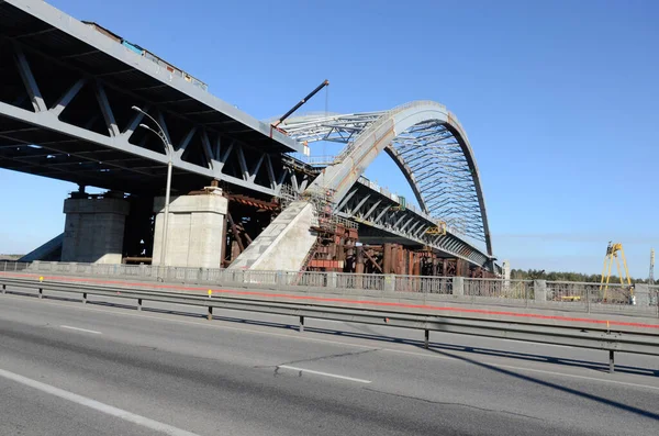 Straßenansicht Der Stadt Kiew Ukraine Leere Straße — Stockfoto