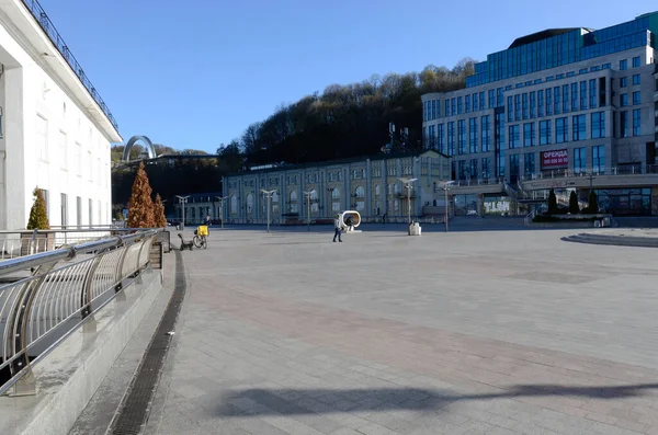 Straatbeeld Van Kiev Stad Oekraïne — Stockfoto