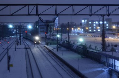 Ukrayna 'nın Kyiv kentindeki tren istasyonu