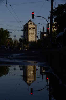 Kyiv, Ukrayna. şehir atmosferi konsepti, mimari görünüm