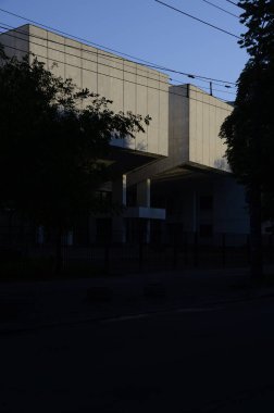 Kyiv, Ukrayna. şehir atmosferi konsepti, şehir sokakları görünümü 