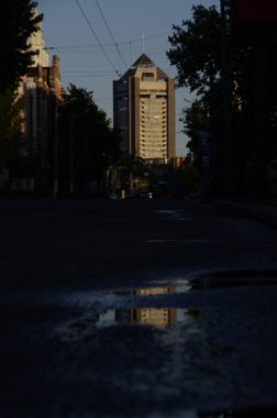 Kyiv, Ukrayna. şehir atmosferi konsepti, mimari görünüm