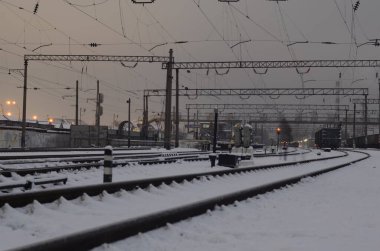 Ukrayna 'nın Kyiv kentindeki tren istasyonu