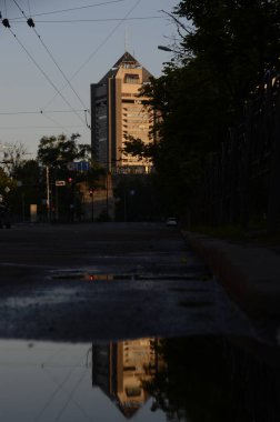 Kyiv, Ukrayna. şehir atmosferi konsepti, mimari görünüm