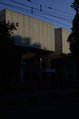 Kyiv, Ukrayna. şehir atmosferi konsepti, şehir sokakları görünümü 