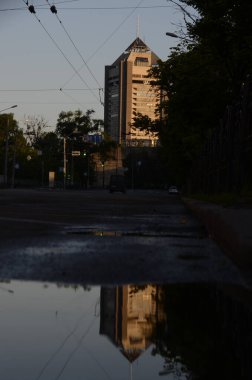 Kyiv, Ukrayna. şehir atmosferi konsepti, mimari görünüm