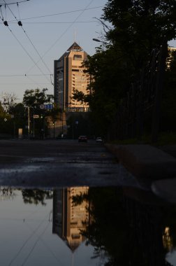 Kyiv, Ukrayna. şehir atmosferi konsepti, mimari görünüm
