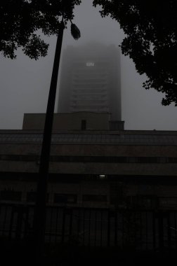 Kyiv, Ukrayna. şehir atmosferi konsepti, sokak manzarası 