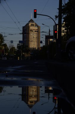 Kyiv, Ukrayna. şehir atmosferi konsepti, mimari görünüm
