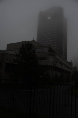 Kyiv, Ukrayna. şehir atmosferi konsepti, sokak manzarası 