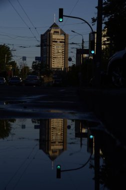 Kyiv, Ukrayna. şehir atmosferi konsepti, mimari görünüm