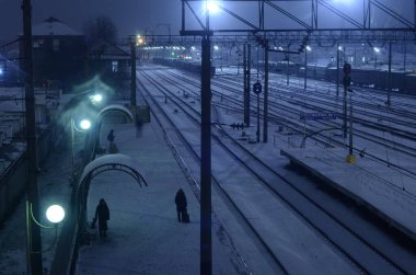 Ukrayna 'nın Kyiv kentindeki tren istasyonu