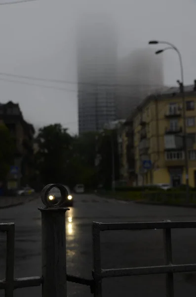 Kyjev Ukrajina Městská Atmosféra Koncept Ulice Pohled — Stock fotografie