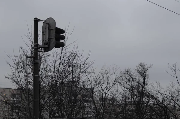 Kiev Ucrânia Conceito Atmosfera Urbana Vias Férreas — Fotografia de Stock