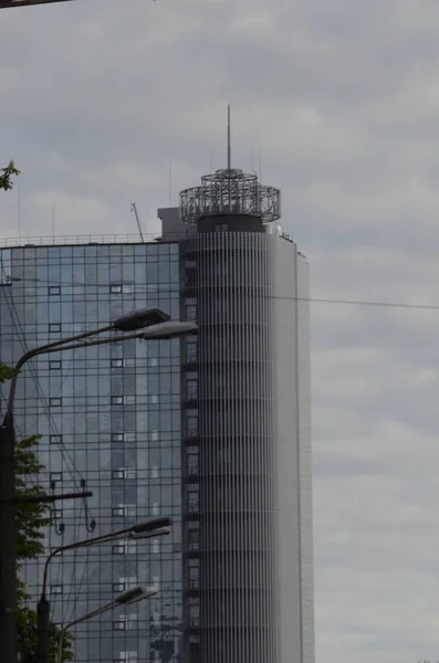 Gatuvy Över Kiev Stad Ukraina — Stockfoto