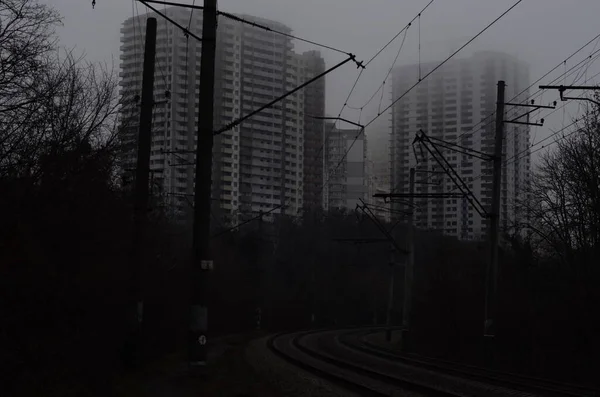 Kiev Oekraïne Stedelijke Sfeer Concept Centraal Station Uitzicht — Stockfoto