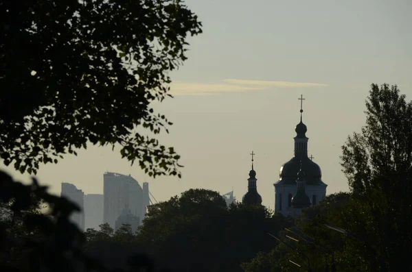 Kyjev Ukrajina 2022 Městský Koncept Výhled Atmosféru Města — Stock fotografie