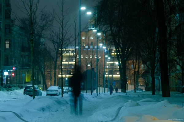 Kiew Ukraine Urbanes Konzept Stadtblick Winter — Stockfoto