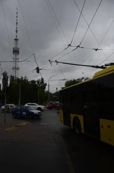 Киев Украина Металлическая Башня Радио Телевещания — стоковое фото