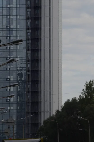 Straatbeeld Van Kiev Stad Oekraïne — Stockfoto