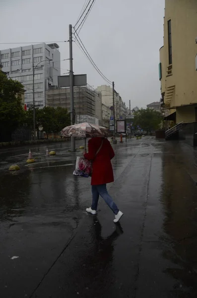 Κίεβο Ουκρανία Αστική Έννοια Δρόμους Άποψη — Φωτογραφία Αρχείου