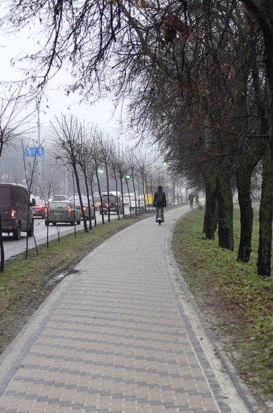 Kijów Ukraina Koncepcja Urbanistyczna Widok Ulic — Zdjęcie stockowe