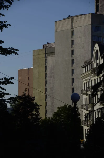乌克兰基辅 城市大气概念 城市街道景观 — 图库照片