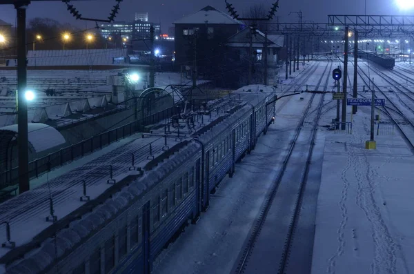 Station Stad Kiev Oekraïne — Stockfoto