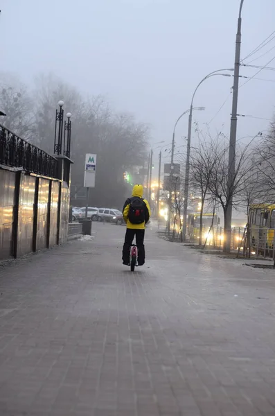 Kiev Ucraina Concetto Atmosfera Urbana Vista Strade Della Città — Foto Stock