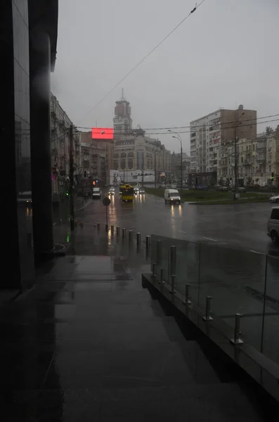 Київ Україна Міська Атмосфера Вулиці — стокове фото