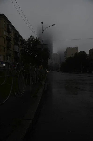 Kiev Ucraina Concetto Atmosfera Urbana Vista Strade — Foto Stock