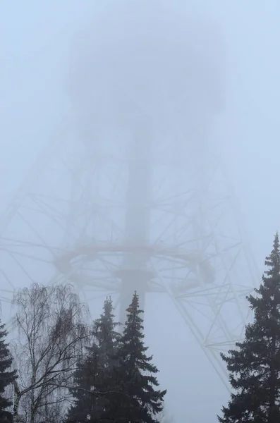 Kiev Oekraïne Metalen Toren Voor Radio Televisie Uitzendingen — Stockfoto