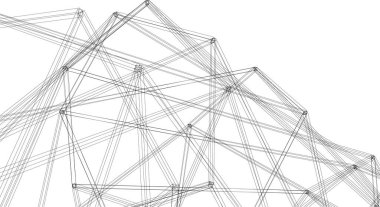 soyut geometrik şekil vektör çizim