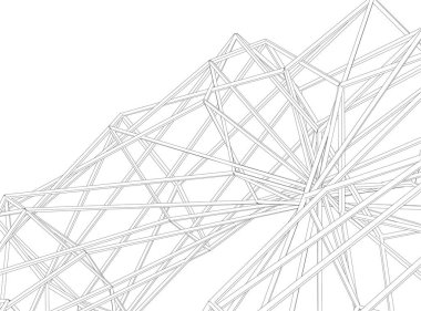 soyut geometrik şekil vektör çizim