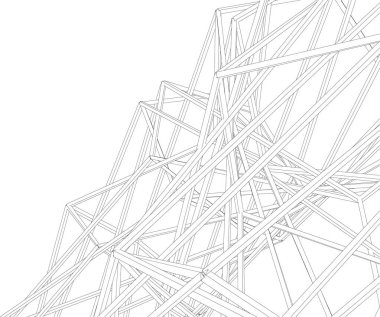 soyut geometrik şekil vektör çizim