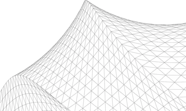 Abstract Geometric Shape Vector Illustration — Stock Vector