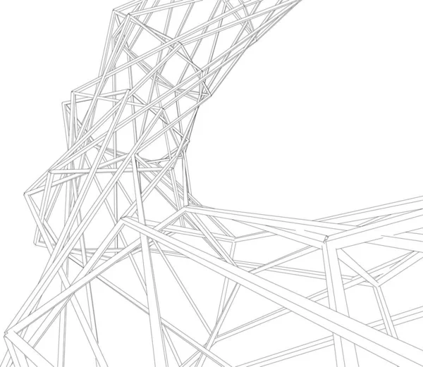 Illustration Vectorielle Abstraite Forme Géométrique — Image vectorielle