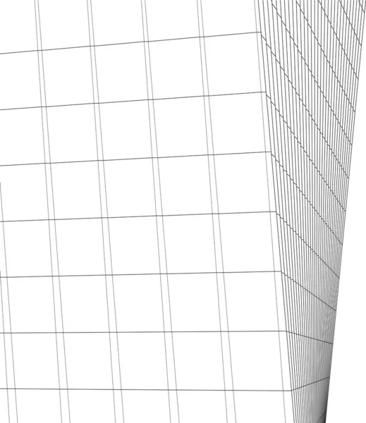 Minimale Geometrische Architektur — Stockvektor