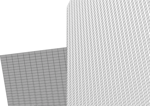 Conception Architecturale Géométrique Minimale — Image vectorielle