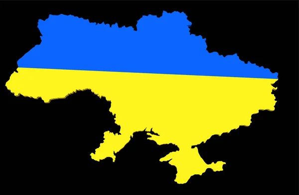 Ukrayna Vektör Resimleme Arkaplanı Haritası — Stok Vektör
