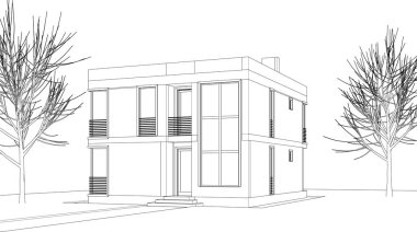 minimal geometrik mimari yapı tasarımı