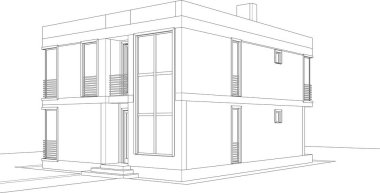 minimal geometrik mimari yapı tasarımı