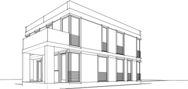 minimal geometrik mimari yapı tasarımı