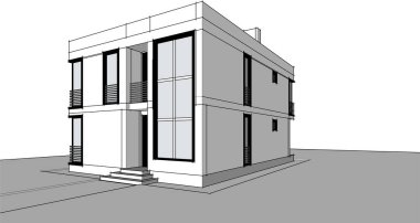 minimal geometrik mimari yapı tasarımı