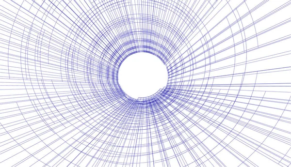 Abstrakcyjne Linie Rysunkowe Koncepcji Sztuki Architektonicznej Minimalne Kształty Geometryczne Projekt — Wektor stockowy