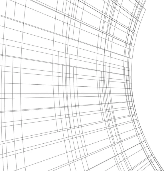 Абстрактні Лінії Малювання Концепції Архітектурного Мистецтва Мінімальні Геометричні Форми Архітектурне — стоковий вектор
