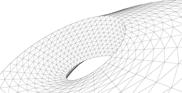 Líneas Abstractas Dibujo Concepto Arte Arquitectónico Formas Geométricas Mínimas Diseño — Archivo Imágenes Vectoriales